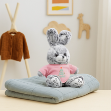 Load image into Gallery viewer, Merry Christmas Rabbit - petal pink