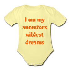 Load image into Gallery viewer, Ancestors Baby Bodysuit - washed yellow